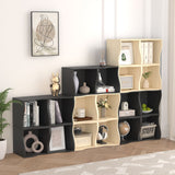 Masiis 2 Cube Bookshelf, DIY Modular Bookcase Cube Storage Organizer Open Book Shelves for Home Office Living Room, Natural
