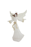 Masiis 5.5ft Lighted Outdoor Angel Christmas Decoration, 3D Pre-Lit Winged Holiday Figure for Lawn with 180 LED Lights