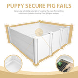 Masiis Whelping Box for Dogs, 48" X 48" Large Dog Whelping Bed Birthing Box Indoor Whelping Pen with Rails for Puppies