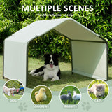 Masiis 4' Dog Shade Shelter, Outdoor Pet Ten for Large Medium Dogs Outside Sun Rain Canopy Pet House for Cats Small Animals and Livestock, Gray