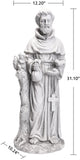 TOETOL Virgin Mary 29.9 Inch Outdoor Statue Religious Blessed Mother Garden Decor Statues Catholic Mother Mary Yard Patio Deck Home Entryway Hallway Sculpture