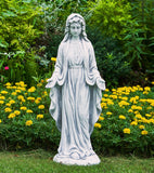 TOETOL Virgin Mary 29.9 Inch Outdoor Statue Religious Blessed Mother Garden Decor Statues Catholic Mother Mary Yard Patio Deck Home Entryway Hallway Sculpture