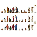 Nativity Sets for Christmas Indoor Set of 13 Pieces 11.8 Inches Resin Figurines Holiday Decorations Nativity Scene Tabletop Decor Religious Collection Gifts