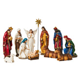 Nativity Sets for Christmas Indoor Set of 13 Pieces 11.8 Inches Resin Figurines Holiday Decorations Nativity Scene Tabletop Decor Religious Collection Gifts